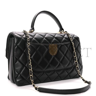 CHANEL MASTER LAMBSKIN QUILTED MEDIUM TRENDY CC FLAP DUAL HANDLE (29*20*10cm)